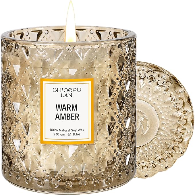 Chloefu LAN Amber Candles, Luxury Candle by ChloefuLANScentedCandles