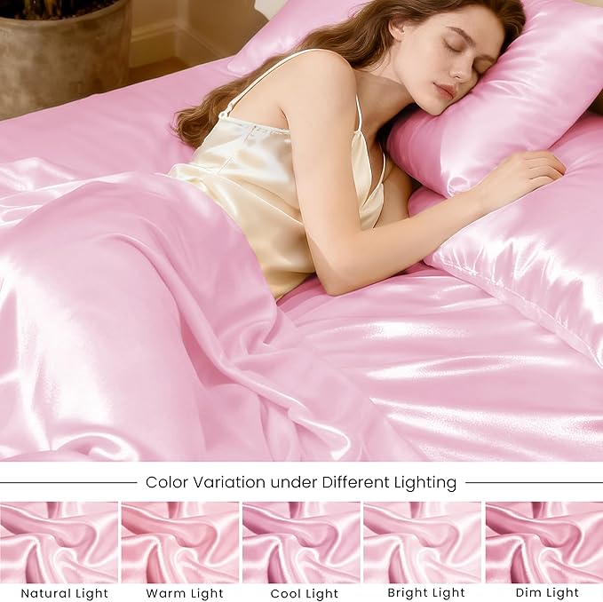 Love's cabin Satin Queen Sheets Set - Image 6