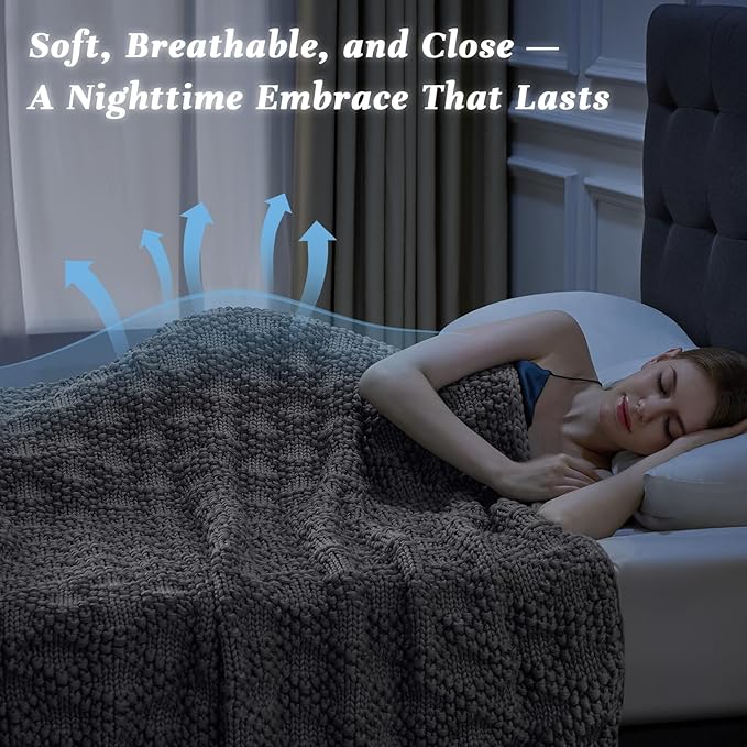 Anysay Knitted Weighted Blanket - Image 4
