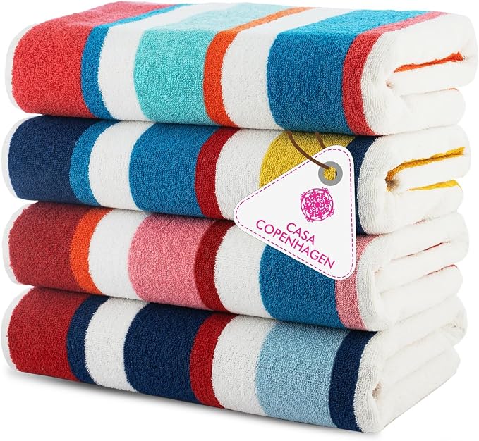 Casa Copenhagen Bora Bora Towels 4Pcs Yellow, Bath Towels by CASACOPENHAGEN