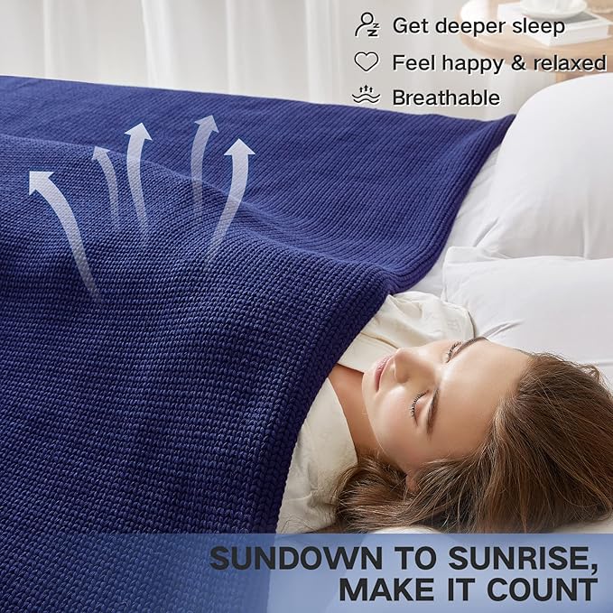 Guohaoi Knitted Weighted Blanket - Image 3
