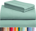 LuxClub 4 PC Full Sheet Set, Deep Pockets Wrinkle Free Cooling Bed Sheets Hotel by LuxClub