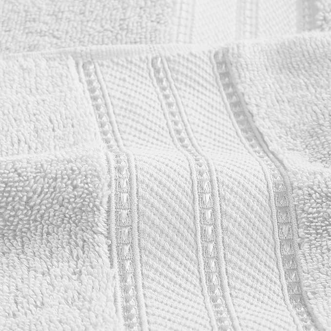 Modern Threads 4-Pack SpunLoft Bath Sheet White 35x66 - Image 6