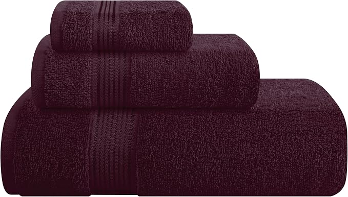 Belizzi Home Ultra Soft 3 Pack Cotton Towel Set, Contains a Bath Towel 28x55 by Unknown