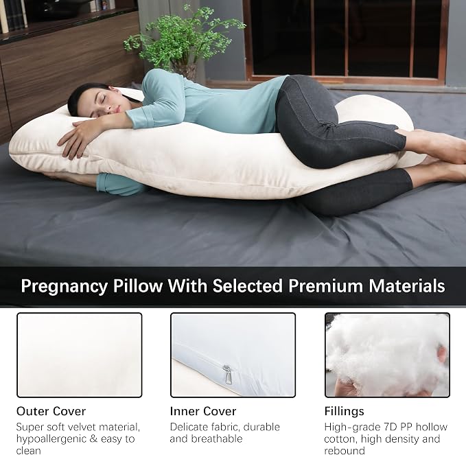 MOON PARK Pregnancy Pillows for Sleeping - Image 3