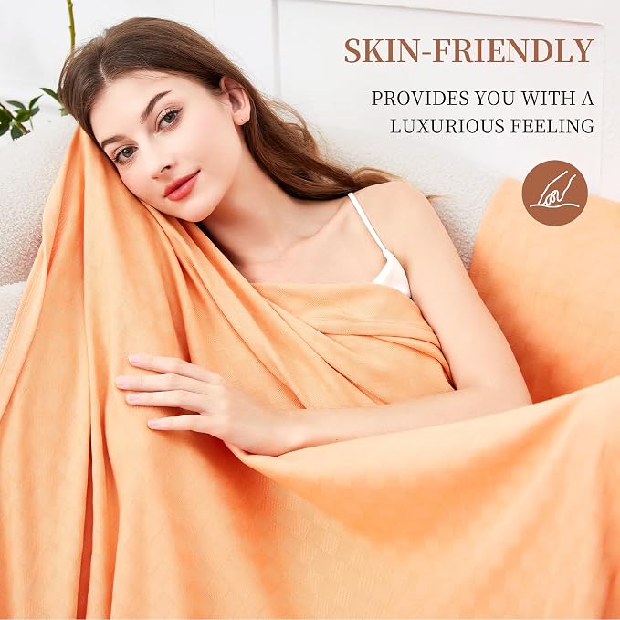 AmyHomie Cooling Blanket Queen Size, 100% Rayon Derived from Bamboo, Cool - Image 3