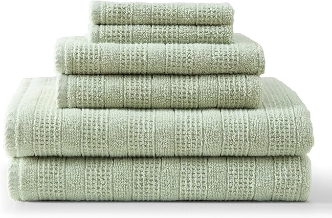 Martha Stewart - Bath Towels, Soft & Absorbent 100% Cotton Towels, Solid 500 GSM by MarthaStewart