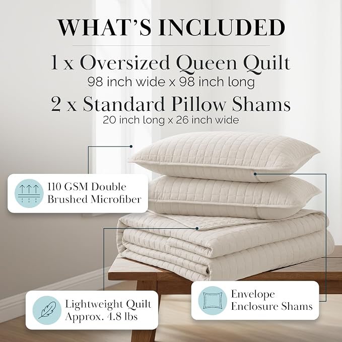 Southshore Fine Living, Inc. Full/Queen Quilt Bedding Set, Microfiber Quilts - Image 2