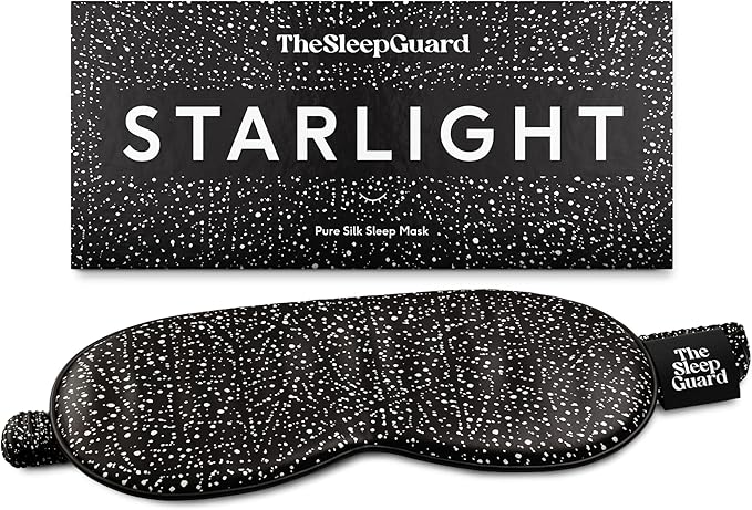 TheSleepGuard Pure Silk Sleep Mask Light Blocking Travel Essentials. Eye Masks by TheSleepGuard