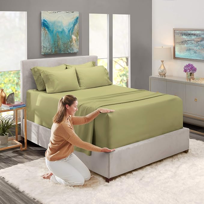 Hearth & Harbor Extra Deep Pocket Queen Sheets Sets - Image 3