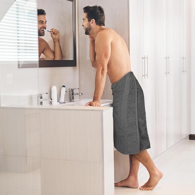 Commercial Bulk Pack of 12 Small Bath Towels – 100% Cotton Terry 24" x 46" – - Image 7