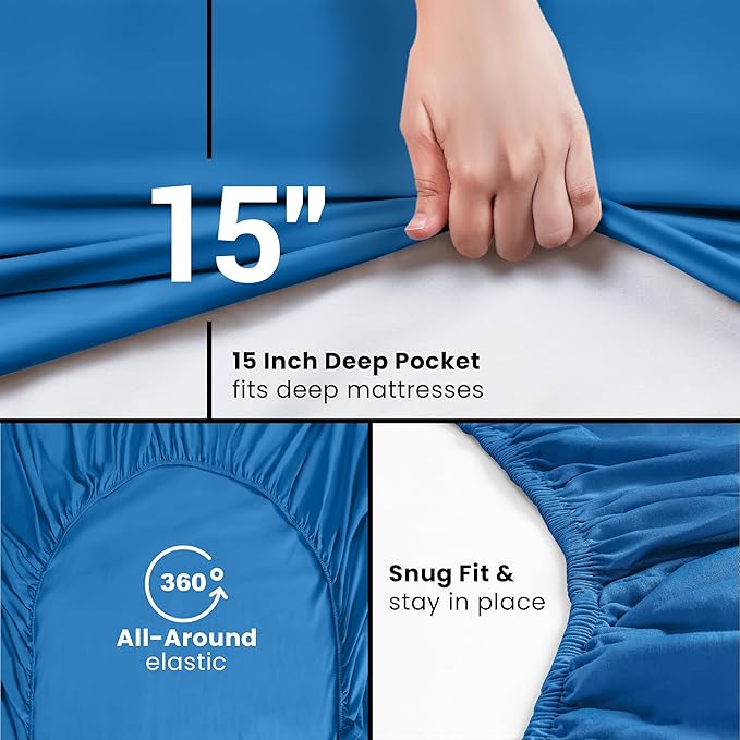 Utopia Bedding Queen Fitted Sheet - Image 3