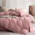 JELLYMONI 100% Washed Cotton Duvet Cover Queen – Soft, Breathable Linen-Look by JELLYMONI