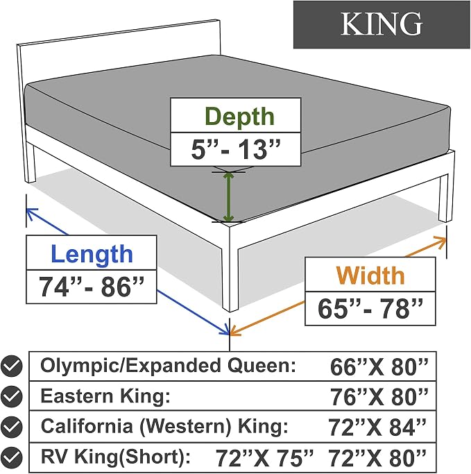 Stretch King Fitted Sheet Only - Image 7