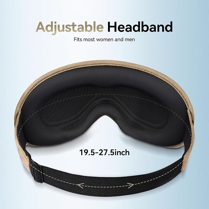 Sleep Mask for Deep Rest – 3D Weighted Design, 100% Light Blocking, Comfortable - Image 5