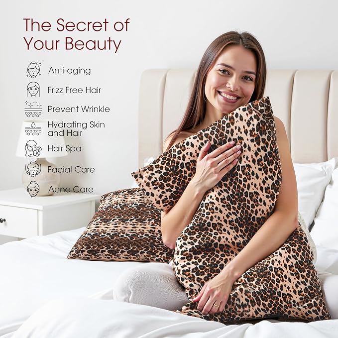 WLOSJ100% Silk Pillow Cases 2 Pack Queen Size Mulberry Silk Pillowcase - Image 3