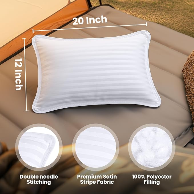 Utopia Bedding Travel Pillow for Airplane, Car and Toddlers, Neck Support for - Image 2