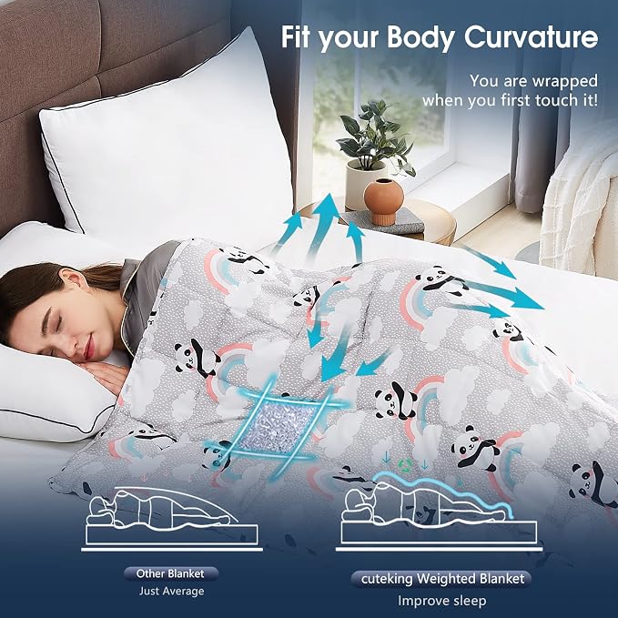 CuteKing Weighted Blanket for Adults: Weighted Blanket - Image 2