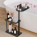 Bathtub Tray Table, Freestanding Bath Side Table Tub Tray Caddy, 3 Layer Bamboo by Sunnacate