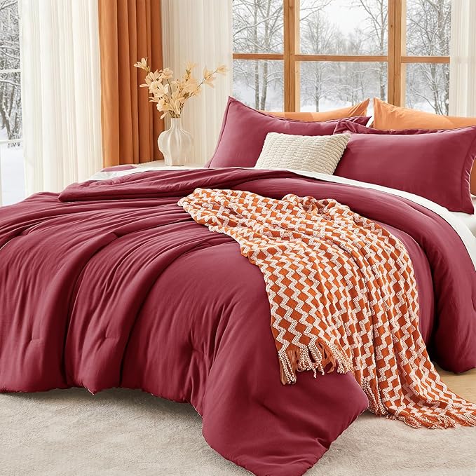 MUXHOMO Full Comforter Sets, All Season Ultra Soft Down Alternative Bedding by MUXHOMO