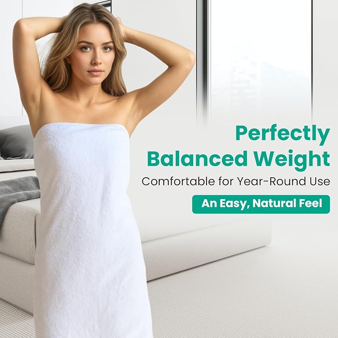 Bath Towels 4 Pack, Large 30 x 60 Inches, 100% Cotton Towels, Comfortable - Image 6