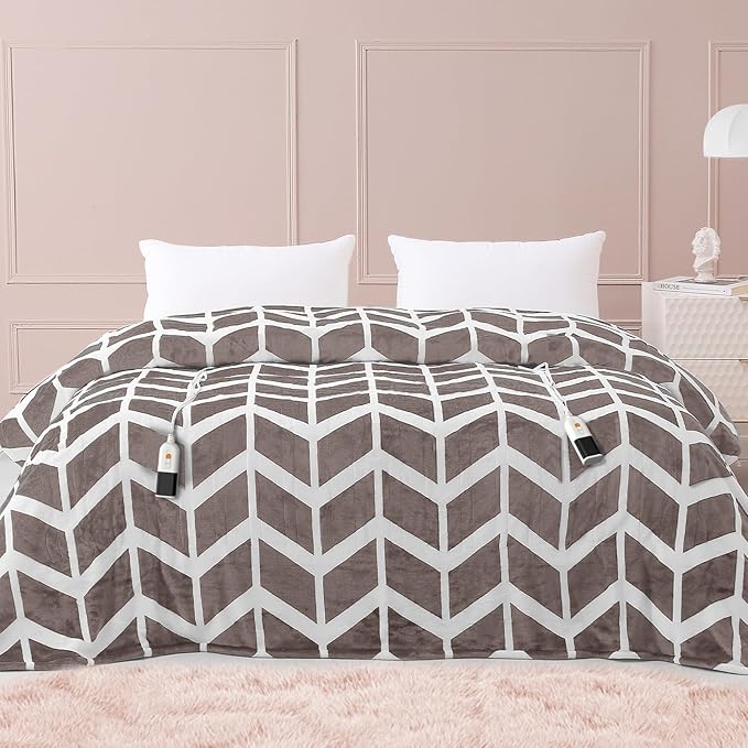 VENTIMI Electric Blanket Queen Size, Fast Heating Blanket by VENTIMI