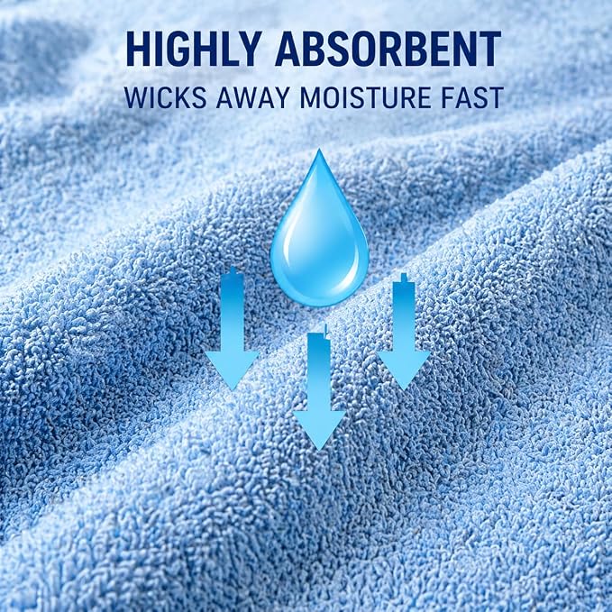 SEISSO 4 Pack Extra Large Bath Towels 63"x35", Bath Sheets - Image 5