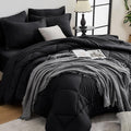 HEVUMYI Black Cali-King Comforter Set by HEVUMYI