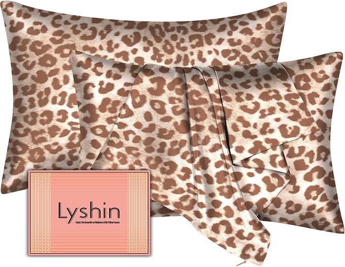 Silk Pillow Cases 2 Pack Standard Size by LYSHINSILKPILLOWCASES
