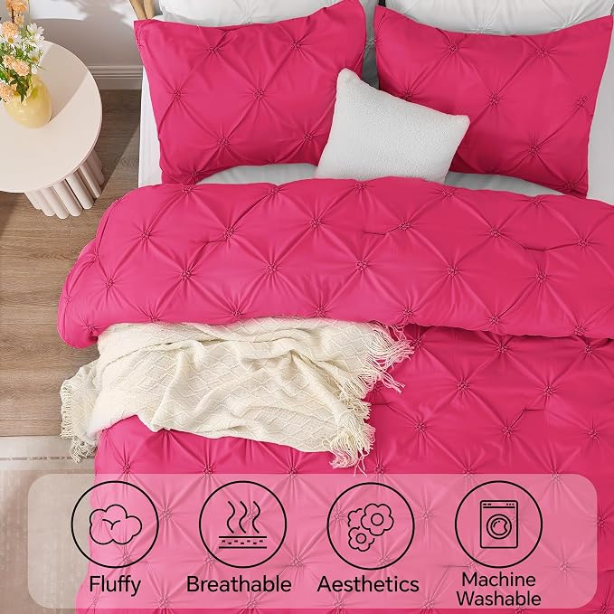 BEDELITE Hot Pink Twin Comforter Set - Image 5
