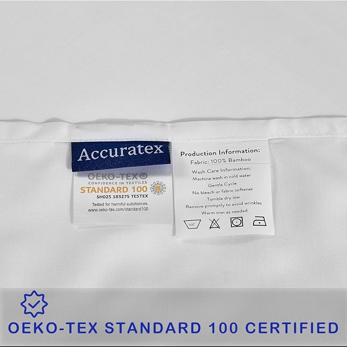 ACCURATEX Cooling Pillow Cases Set of 2, Rayon Derived from Bamboo, Breathable - Image 6