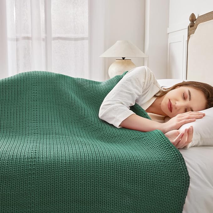 Guohaoi Knitted Weighted Blanket Kids No Beads Cooling Heavy Blanket, Home - Image 4