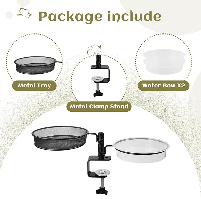 Deck Bird Feeders Platform Bird Feeder Deck Mount Bird Bath Spa - Image 6
