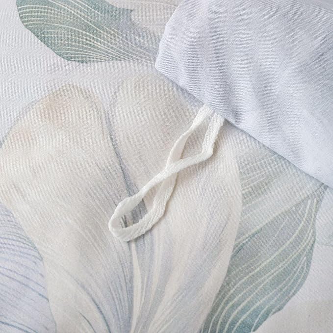 OAITE Duvet Cover Set Twin Size Floral Pattern Ultra Soft 100% Cotton Duvet - Image 8