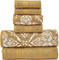 Modern Threads Amaris 6-Piece Reversible Yarn Dyed Jacquard Towel Set by ModernThreads