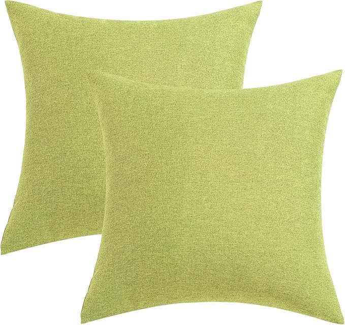 MIULEE Pack of 2 Decorative Outdoor Solid Waterproof Throw Pillow Covers Spring - Image 7