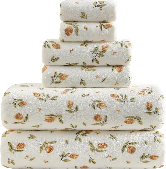 YTYC 29x59 Inch Bath Towels Set of 6 Large, Super Soft Absorbent Lint Free by YTYCTowels