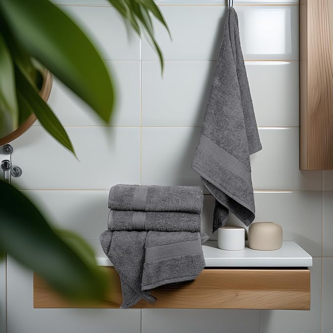 Commercial Bulk Pack of 12 Small Bath Towels – 100% Cotton Terry 24" x 46" – - Image 4