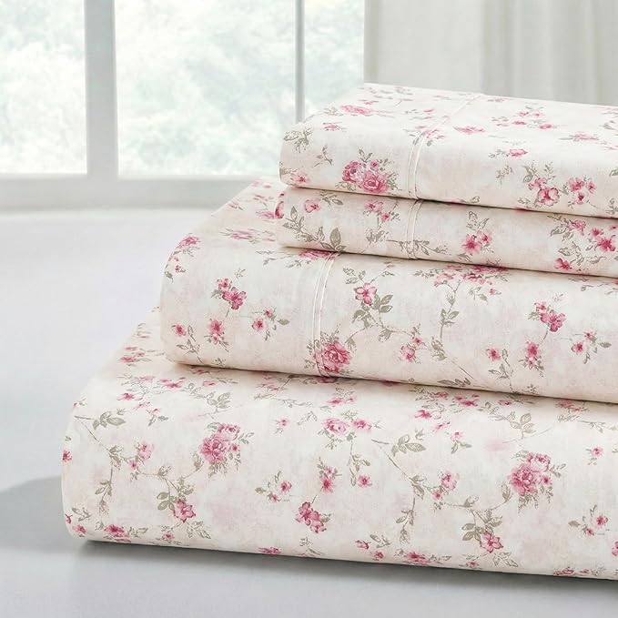 Modern Threads Printed 3-Piece Extra Soft Bedding Sheets & Pillowcase Set by ModernThreads