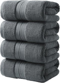 REDKISS 100% Cotton Bath Towels Set of 4, Extra Large Bath Sheets 27 X 59 Inches by REDKISSOnline