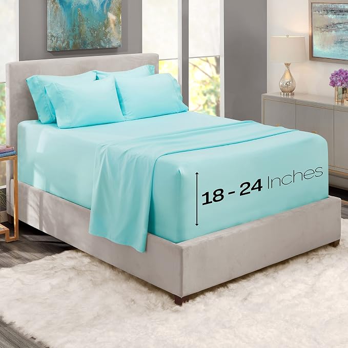 Hearth & Harbor Extra Deep Pocket Queen Sheets Sets - Image 2