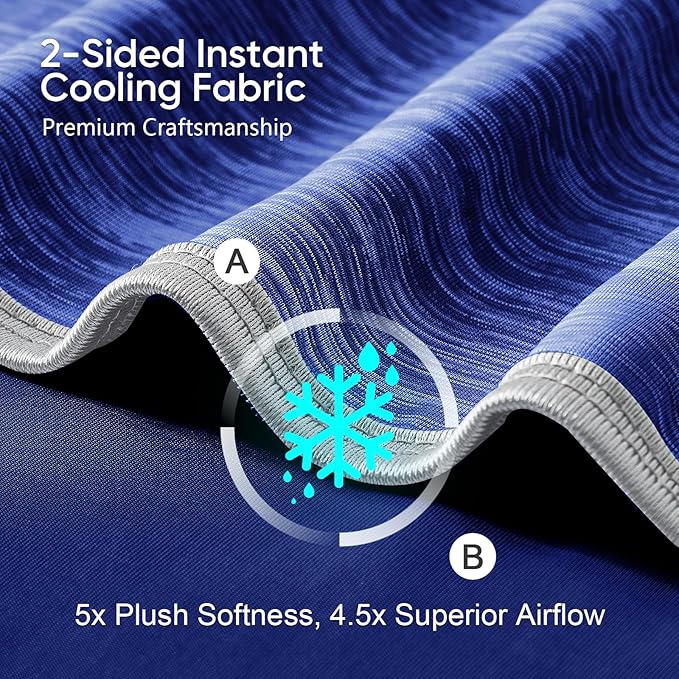 KMUSET Cooling Blanket Twin XL, Double Sided Summer Cooling Blankets - Image 3
