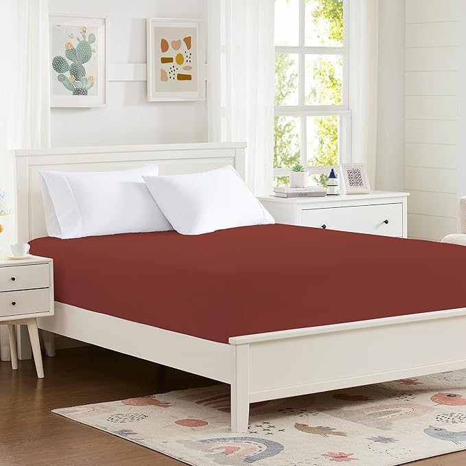 Hotella 100% Microfiber Full Size Fitted Sheet Only, Machine Washable and by Hotella