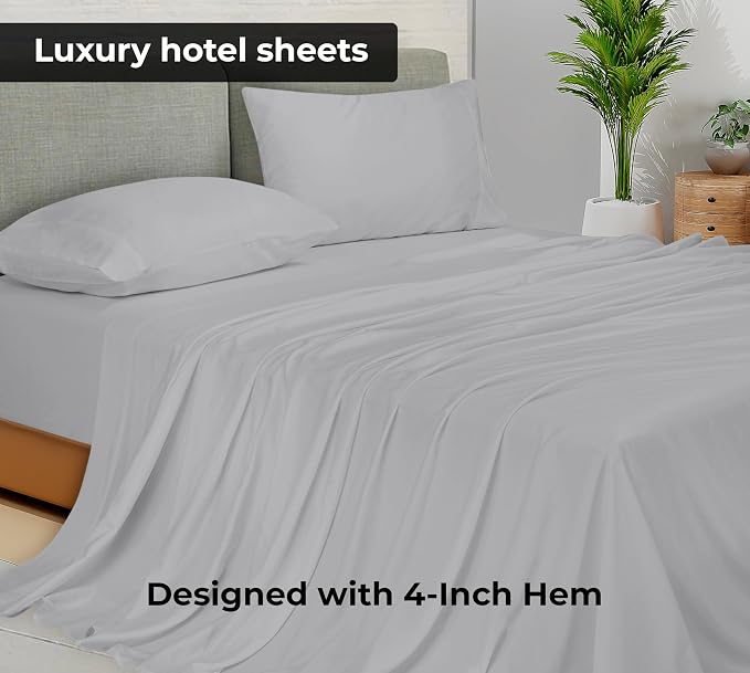 Royale Linens Queen Flat Sheet - Image 2