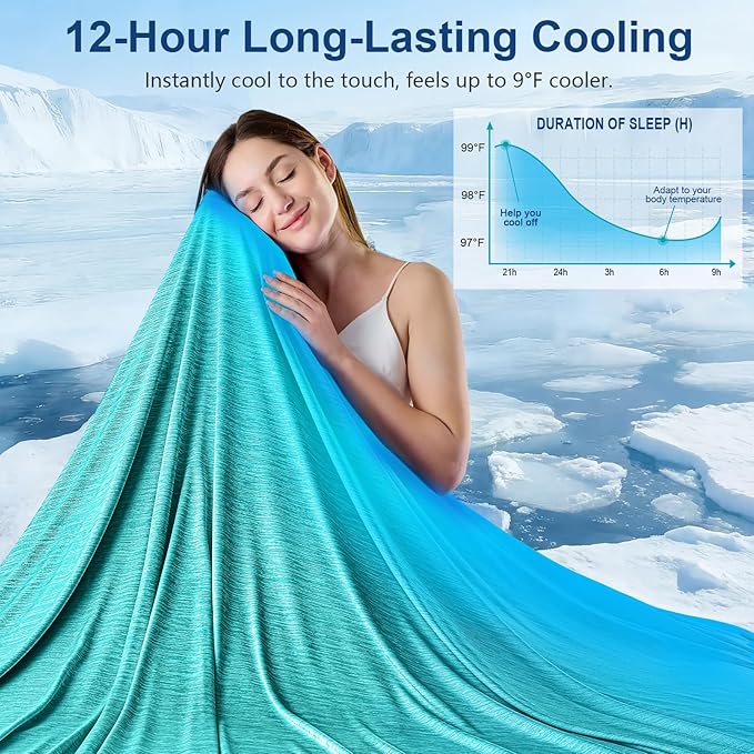 KMUSET Cooling Blanket Full Size（80"x90", Double Sided Summer Cooling Blankets - Image 2