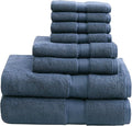 Madison Park 800GSM Bathroom Towel Set of 8 100% Cotton Bath Towel Set by MADISONPARK