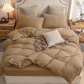 PURE ERA Jersey Knit Duvet Cover Set 100% T-Shirt Cotton Super Soft Comfy 2pc by PUREERA