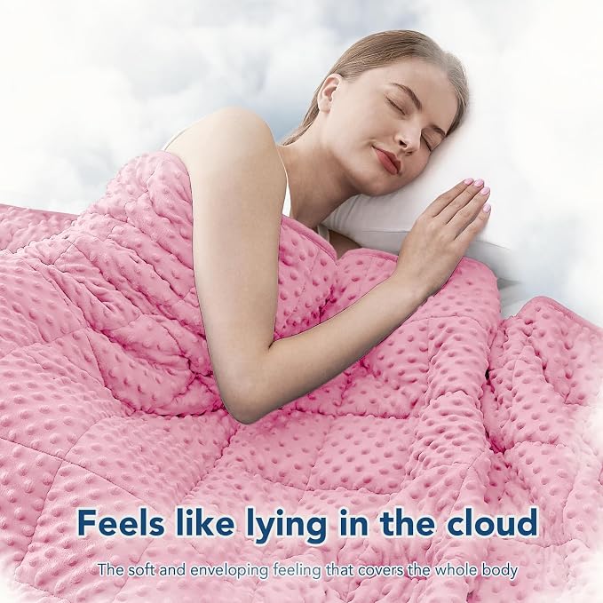 Topcee Weighted Blanket for Adults, Minky Dots Heavy Blanket for 190-210lbs - Image 4