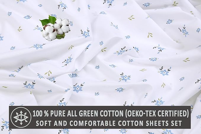 RUVANTI 100% Cotton Sheets – California King Percale Bedding, Cooling & - Image 7