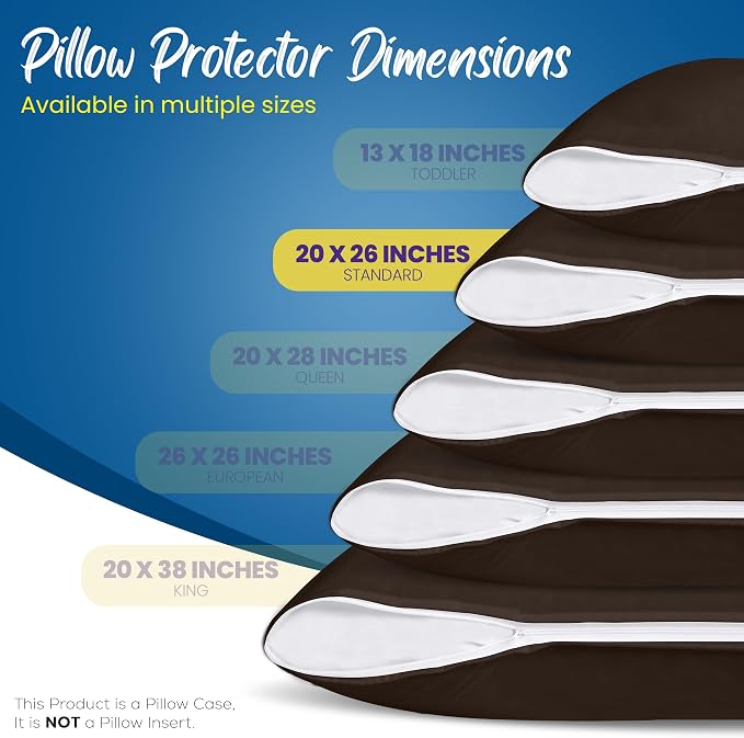 Utopia Bedding Premium 100% Waterproof Pillow Protectors - Image 2